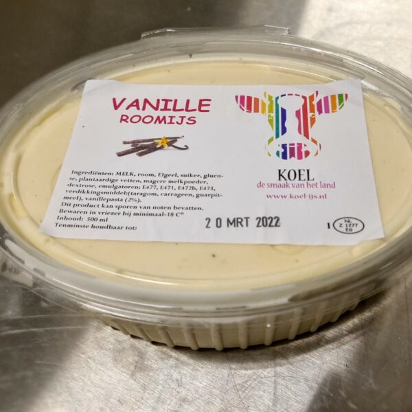 Koel - Vanille Roomijs - 500 ml