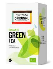 Wereldwinkel - Fairtrade groene thee - 1 doosje