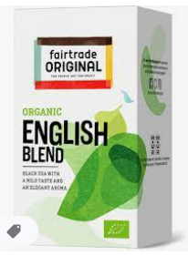 Wereldwinkel - Fairtrade thee English blend - 1 doosje