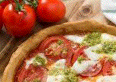 Maaltijdgerecht - Pizza tomaat/courget/mozzarella (4 pers.)
