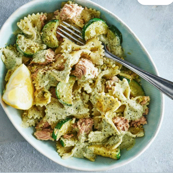 Maaltijdpakket - Pasta pesto met tonijn en courgette (2 personen)