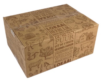 Pakketdoos Streekproducten MIDDEL (31x22x14cm)